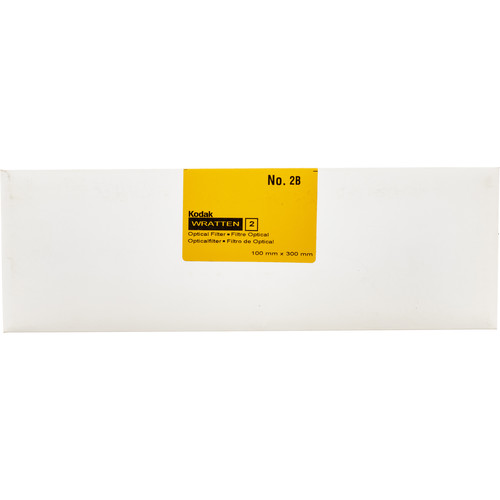 Kodak 4 x 12" #2B Pale Yellow Optical Wratten 2 Filter