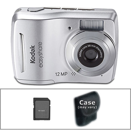 Kodak EASYSHARE C1505 Digital Camera (Silver) with Basic Accessory Kit