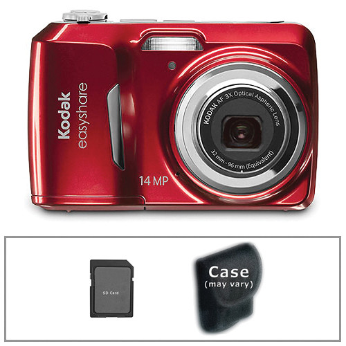 Kodak EasyShare C1530 Digital Camera with Basic Accessory Kit (Red)