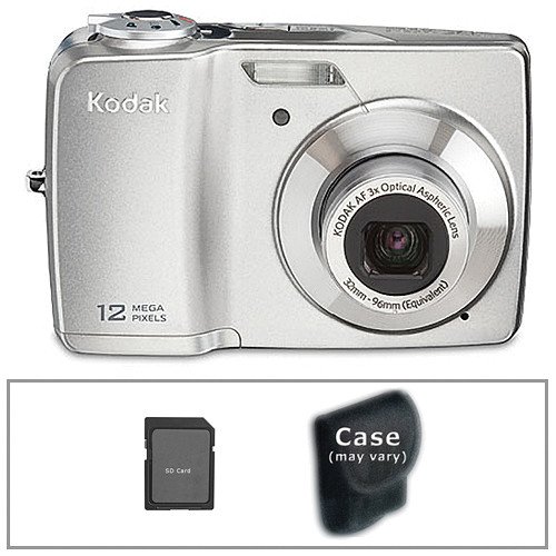 Kodak EasyShare C182 Point-and-Shoot Digital Camera (Silver) with Basic Accessory Kit
