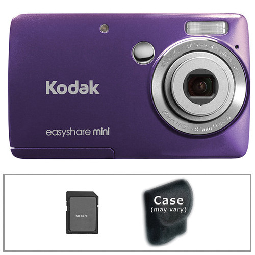 Kodak EasyShare Mini M200 Digital Camera with Basic Accessory Kit (Purple)