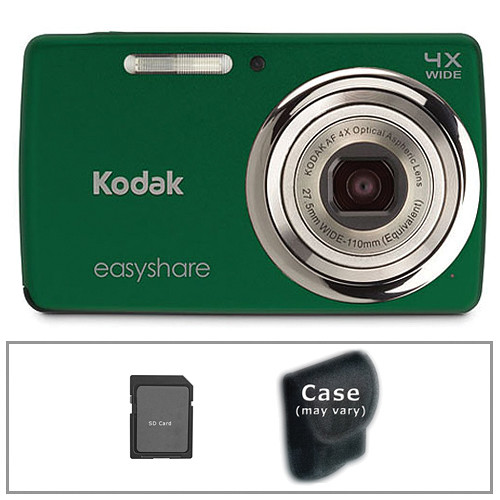 Kodak EasyShare M532 Digital Camera with Basic Accessory Kit (Green)