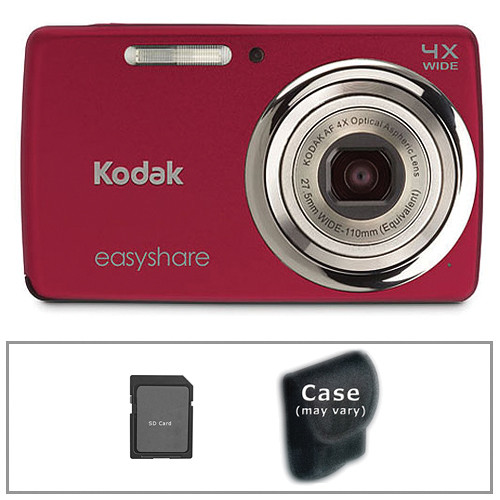 Kodak EasyShare M532 Digital Camera with Basic Accessory Kit (Red)