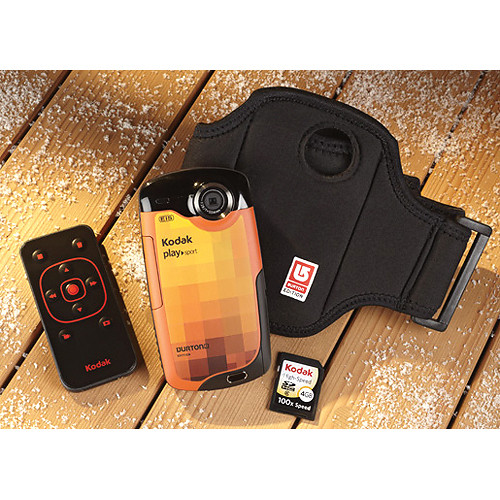 Kodak ZX3 PlaySport Video Camera Bundle (Burton Edition)