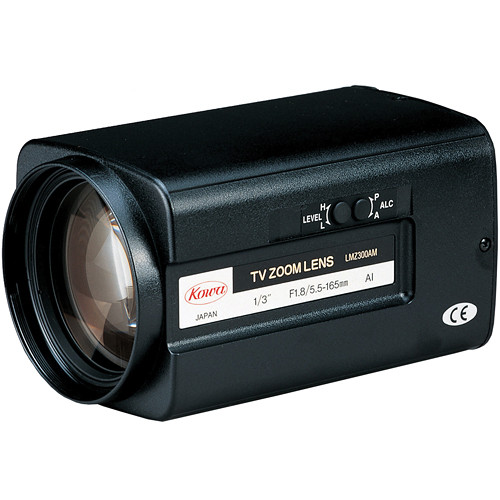 Kowa LMZ300AMPDC 1/3" Zoom DC Auto Iris Lens with Preset (5.5 to 165mm)