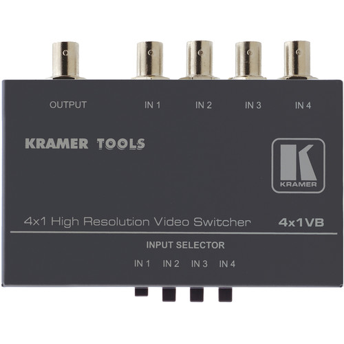 Kramer 4X1VB Mechanical Video Switcher, 4x1 (BNC)
