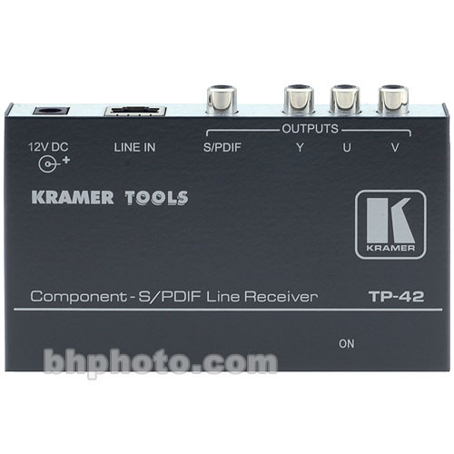 Kramer TP42 Component Video & S/PDIF Audio Long-Range Receiver Over Cable