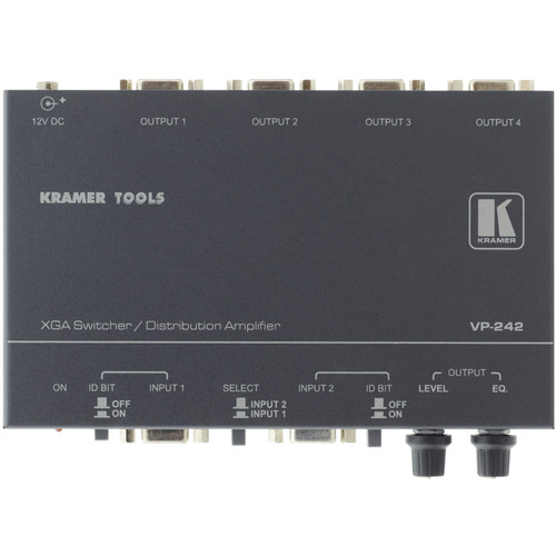 Kramer VP-242 2x1 XGA Switcher, 1x4 DA