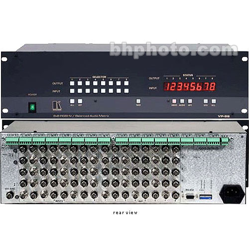 Kramer VP-66 6x6 RGBHV & Balanced Stereo Audio Switcher