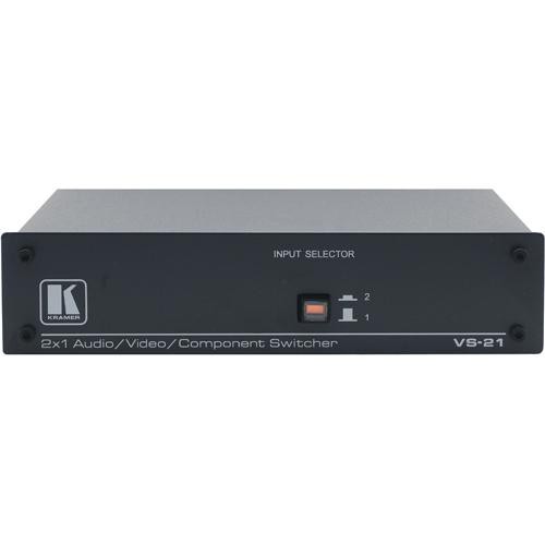 Kramer VS-21 2x1 3-Channel Audio and Video Switcher