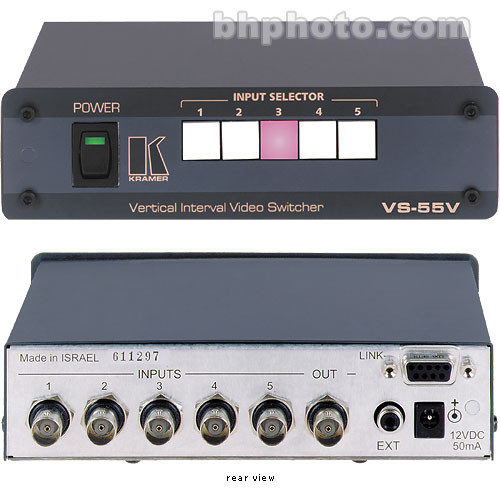 Kramer CVG-55V Vertical Interval Switcher, 5x1
