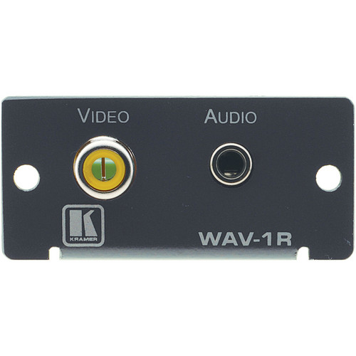 Kramer WAV-1R Wall Plate Insert - RCA & 3.5mm (White)