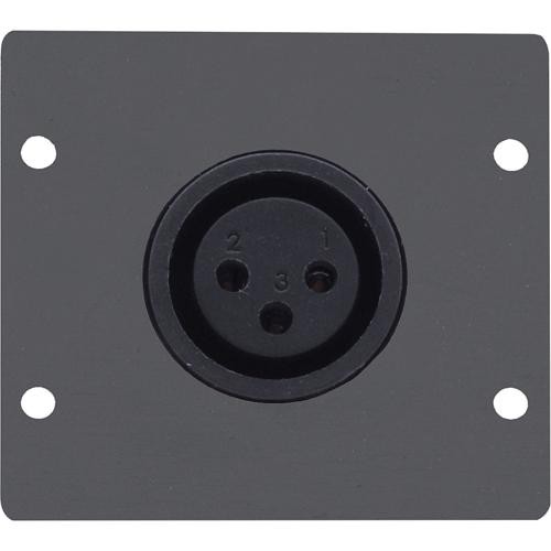 Kramer Three-Pin XLR Female Wall Plate Insert (Black)