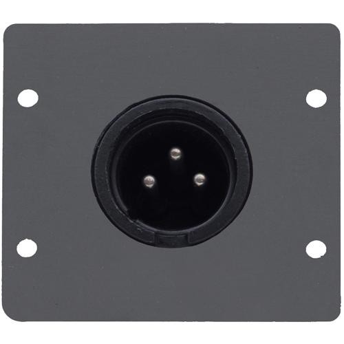 Kramer Three-Pin XLR Male Wall Plate Insert (Black)