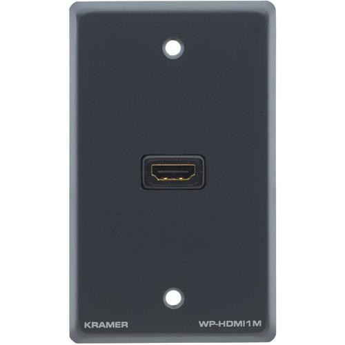 Kramer WP-HDMI1M Passive Wall Plate (Gray)