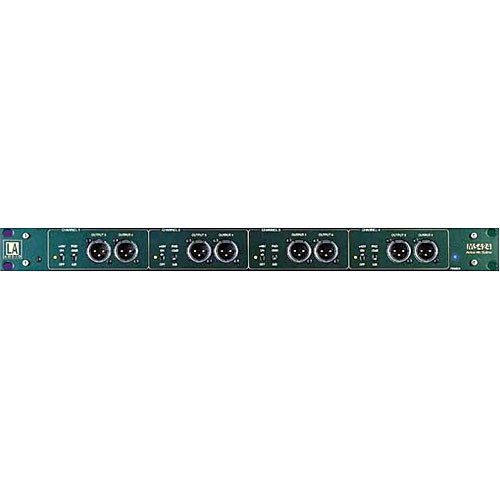 LA Audio MS424 - 4-Channel Active Mic Splitter with Transformer-Balanced Inputs