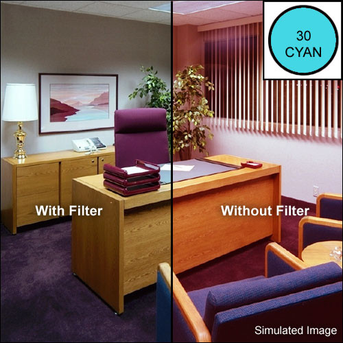 LEE Filters 4 x 4" Cyan - CC30C - Color Compensating 30 Resin Filter