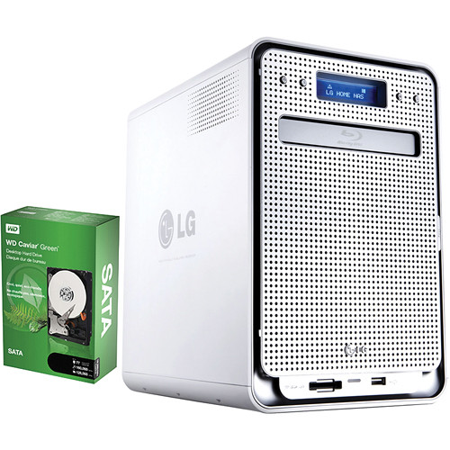 LG N4B2ND Super Multi NAS Enclosure with Blu-ray Re-Writer & 4TB Storage