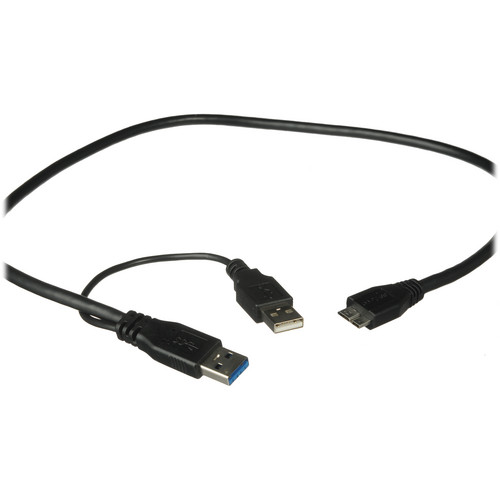 LaCie USB 3.0-Y Cable - Micro B to 2 x USB A