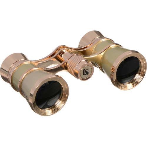 LaScala Optics 3x25 Aida Opera Glasses (Titanium & Gold)