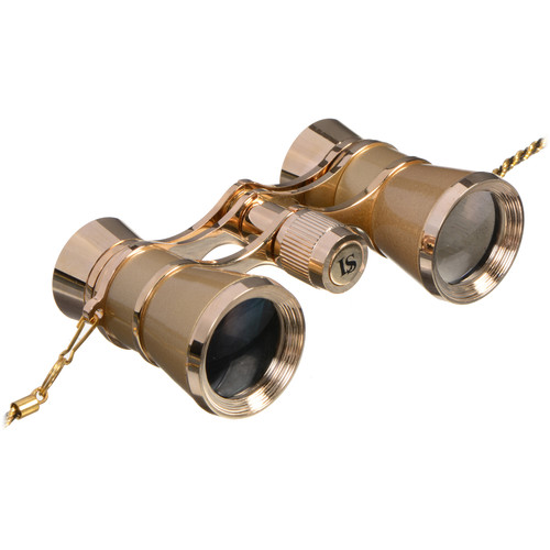 LaScala Optics 3x25 Carmen Opera Glasses (Titanium & Gold)