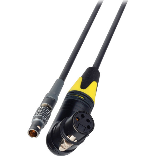 Laird Digital Cinema AJ-PWR3-01 Right Angle 4-Pin Female to LEMO 4-Pin Male DC Power Cable