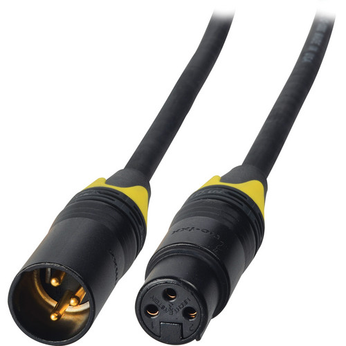 Laird Digital Cinema 24V DC Power Cable XLR 3-Pin Male to 3-Pin Female 18"