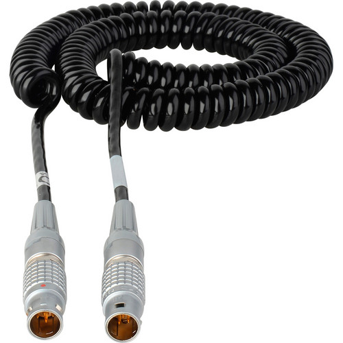 Laird Digital Cinema 2 to 5' Red One 12 VDC Coiled Power Cable - Lemo 2B 6-Pin Male to Male