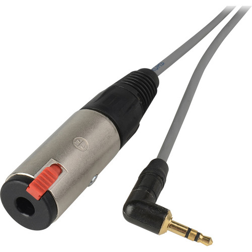 Laird Digital Cinema SD-AUD8-03 TRS 3.5mm Right Angle Plug to 1/4" TRS Female Headphone Adapter Cable