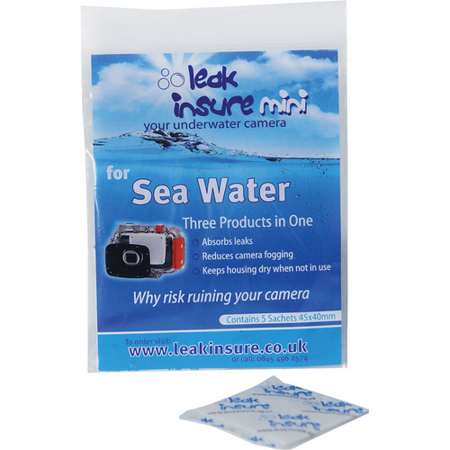 Leak Insure Mini Protective Absorbent Sachets for Underwater Housings (5 Sachets)