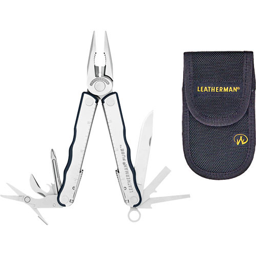 Leatherman Fuse  (with Blade) and Nylon Case in Box (Stainless)