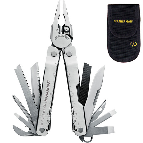 Leatherman Super Tool 300 Multi-Tool with Black Nylon Sheath (Stainless)