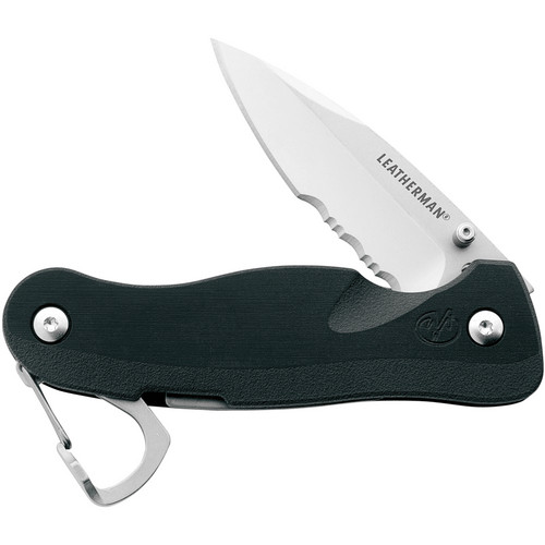 Leatherman C33X Crater Folding Pocket Knife with Straight and Serrated Blade (Steel)