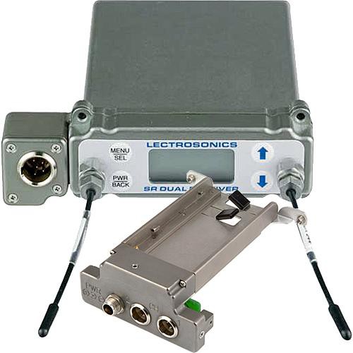 Lectrosonics SRA Dual-Channel Slot Mount Wireless ENG Receiver with Battery Sled Adapter