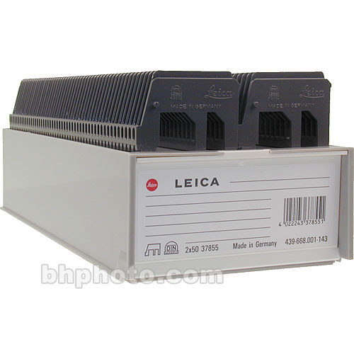 Leica Slide Magazine Box with Two Trays - Each Tray Holds 50 35mm Slides