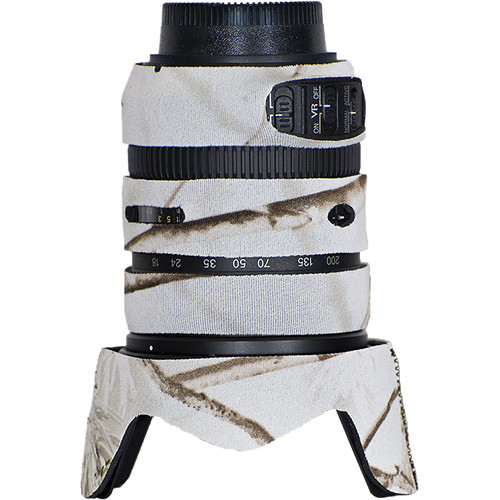 LensCoat Lens Cover for Nikon 18-200mm f/3.5-5.6 G VR II Lens (Realtree AP Snow)