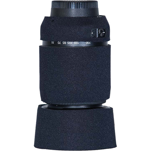 LensCoat Lens Cover for Nikon 55-200 f/4-5.6G ED AF-S VR DX Lens (Black)