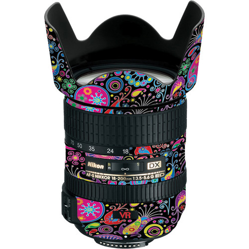 LensSkins Lens Skin for the Nikon 18-200mm f/3.5-5.6G AF-S IF-ED DX VR Lens (Carnival Flair)