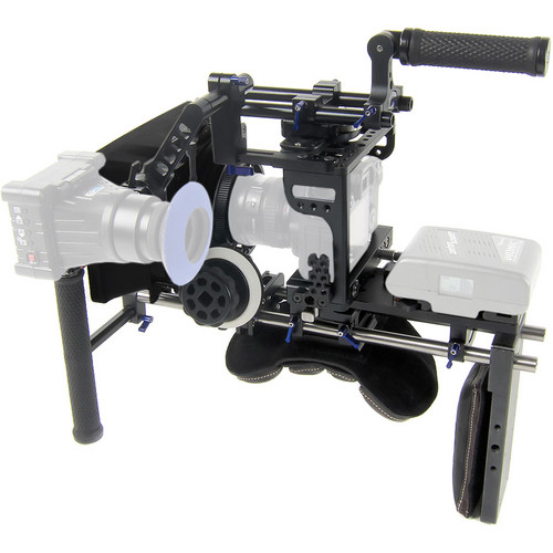 Letus35 MCS Shoulder Cam Bundle for Canon 1D X and 1D Mark IV with Zacuto EVF Mount, Follow Focus, and Matte Box