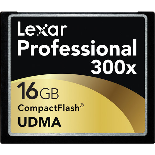 Lexar 16GB UDMA 300x CompactFlash Card