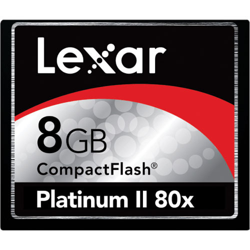 Lexar 8GB Platinum II 80x CompactFlash Card