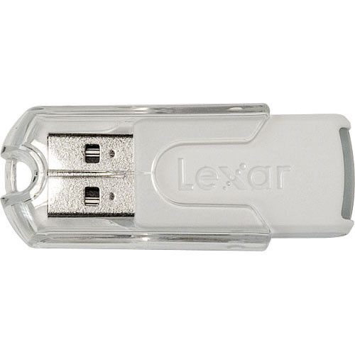 Lexar 4GB JumpDrive FireFly USB Flash Drive (White)