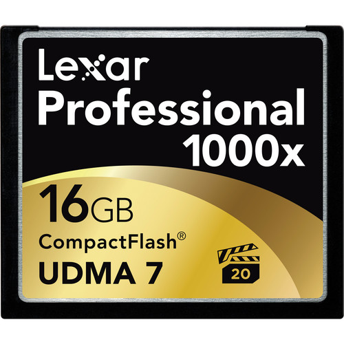 Lexar 16GB CompactFlash Memory Card Professional 1000x UDMA