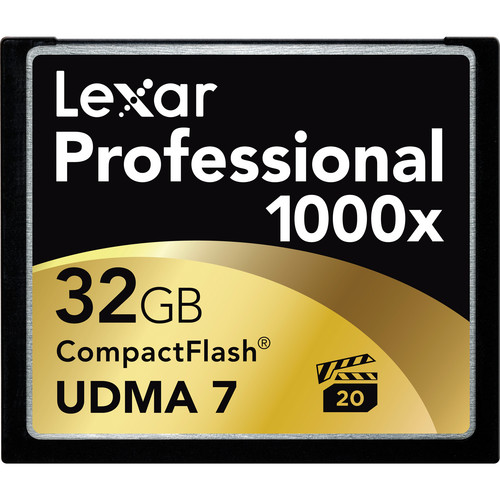 Lexar 32GB CompactFlash Memory Card Professional 1000x UDMA