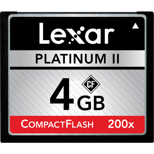 Lexar 4GB CompactFlash Memory Card Platinum II 200x UDMA