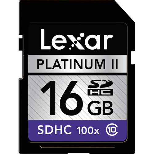 Lexar 16GB SDHC Memory Card Platinum II Class 10