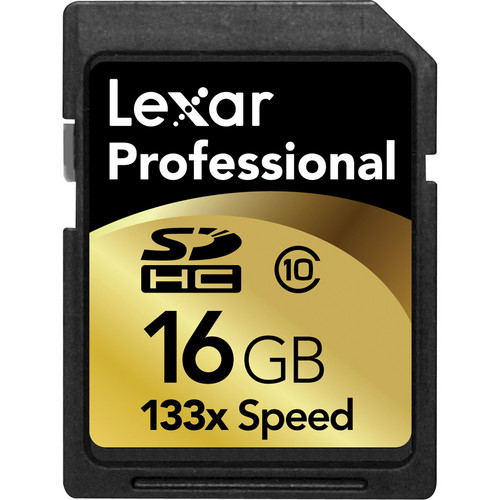 Lexar 16GB SDHC Memory Card Professional Class 10