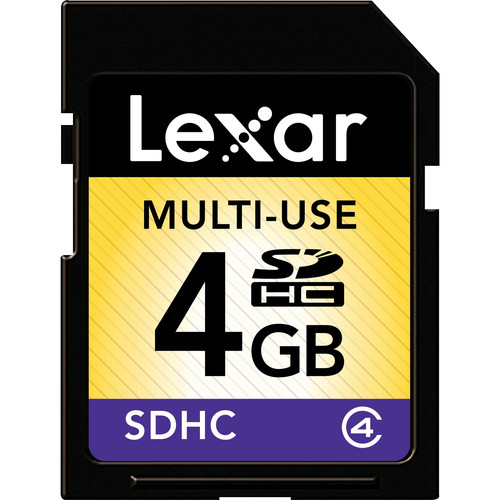 Lexar 4GB Multi-Use SDHC Memory Card (Class 4)