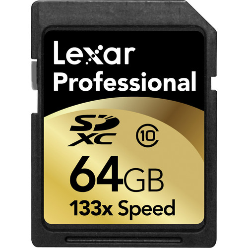 Lexar 64GB SDXC Memory Card Professional Class 10