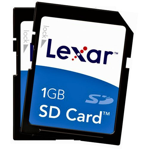Lexar 1GB Secure Digital Card  - Twin Pack